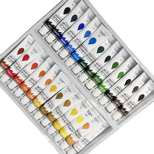 Đổ Acrylic Sơn Chất Lỏng Nghệ Thuật Sơn Ống Đặt 30 Màu Không Thấm Nước Cho Canvas Gỗ Gốm Tranh Đá