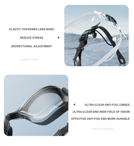 Lunettes <span class=keywords><strong>de</strong></span> natation anti-buée Lunettes <span class=keywords><strong>de</strong></span> natation d'arène professionnelles avec bouchon d'oreille <span class=keywords><strong>de</strong></span> couverture <span class=keywords><strong>de</strong></span> nez pour les sports nautiques adultes - Product Image 6