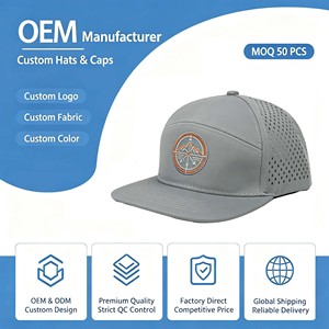Vietnam Factory Snapbacks Golf <b>Waterproof</b> Rubber 5 Panel Rope Laser Cut Hat Performance <b>Waterproof</b> Sports Golf Hats Baseball <b>Cap</b> - Product Image 1