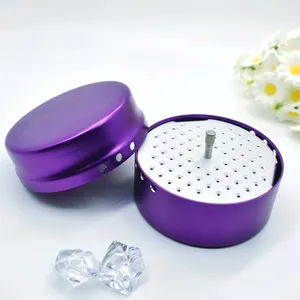 Dental 72 Holes Endo Files Holder Dental Autoclave Disinfection <b>Box</b> <b>Metal</b> Sterilizer Case Burs For Oral Care <b>Tools</b> - Product Image 4