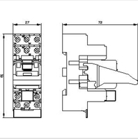 SIE MENS LZSPT3A5T30 Relay Plug-in Unit Lengkap 3 Kontak Pengalih 230VAC Soket Standar Terminal Sekrup 3.5 mm Pinning