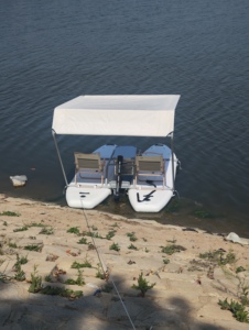 Catamarano SUP Gonfiabile Facile da Usare, Barca a Due Posti per Laghi e Oceani, Casa Galleggiante, Pontile Galleggiante - Product Image 4
