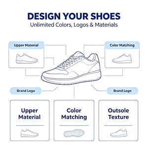 Zapatillas de diseñador de cuero con suela de plataforma, informales, para hombre, en azul vaquero, blanco y estampado de leopardo, con amortiguación de aire, deportivas. - Product Image 3