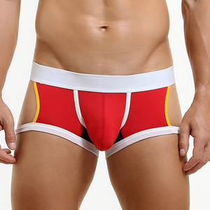 Người Đàn Ông Của Sexy Mid-Rise Halterback Căng Boxers Chất Lượng Cotton Thoáng Khí Đồ Lót Quần Short Tóm Tắt Hot Và Thoải Mái - Product Image 1