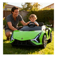 Voiture Électrique Compacte pour Enfants 2-4 Ans Double Propulsion Électrique Lecteur MP3 Design en Plastique Durable Éducation Précoce 4