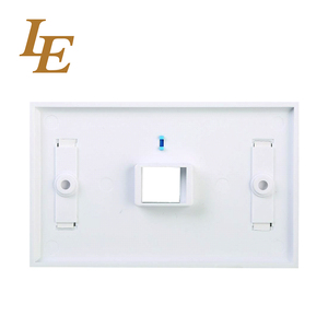 LE F044 120x80mm 4-Port Female RJ45 Shielded UTP ABS Faceplate with Keystone Jack for Indoor Telecom Networking - Product Image 2