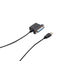 Adaptateur de câble USB vers DB25 personnalisé Kaicap pour ordinateur portable USB 2.0 avec garantie de 12 mois et protection contre les courts-circuits, certifié RoHS