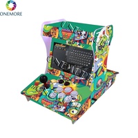 Machine de jeu d'arcade mini bartop à double écran 10,1'', multi-jeux 10000+ en 1, bartop en acrylique, machine d'arcade mini 2 joueurs