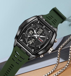 人気デザインLEDディスプレイスポーツウォッチ、耐久性のあるシリコンバンド、防水、ダブルディスプレイ、アラーム機能付き、SKMEI 2601 - Product Image 3