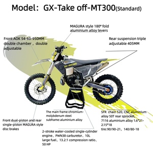 Motocicleta Económica de 300cc, 2 Tiempos, Refrigerada por Agua, Nueva MT300, Relación de Compresión 13.2:1, Motocross, LED - Product Image 5