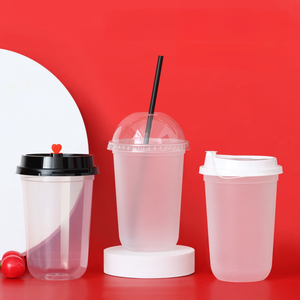 Vasos de Plástico PP Resistentes, Vasos Redondos de Plástico Antiderrames para Envasado de Bebidas, Vasos de Plástico de Pared Simple de 1000 ml - Product Image 4