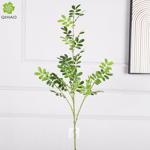 ใบต้นหญ้ากระโดดปลอม QIHAO พลาสติกคุณภาพสูง ตกแต่งภายในบ้าน ใช้ประกอบฉากงานแต่งงาน ของตกแต่งบ้าน - Product Image 4