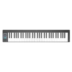 Tastiera pieghevole Dual Bluetooth con batteria al litio Smart Piano elettrico piatto dritto pianoforte elettrico