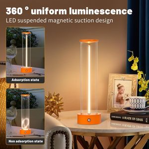 New Ideas Magnetic Rechargeable Touch Sensor LED Modern Night Lamp Custom Logo Portable Decorative <b>Small</b> Night <b>Lights</b> Bedroom - Product Image 2
