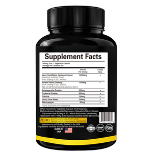 Vente chaude de compléments alimentaires naturels de haute qualité Marque privée Résistance maximale Capsules de <span class=keywords><strong>ginseng</strong></span> Super Man Maca - Product Image 4