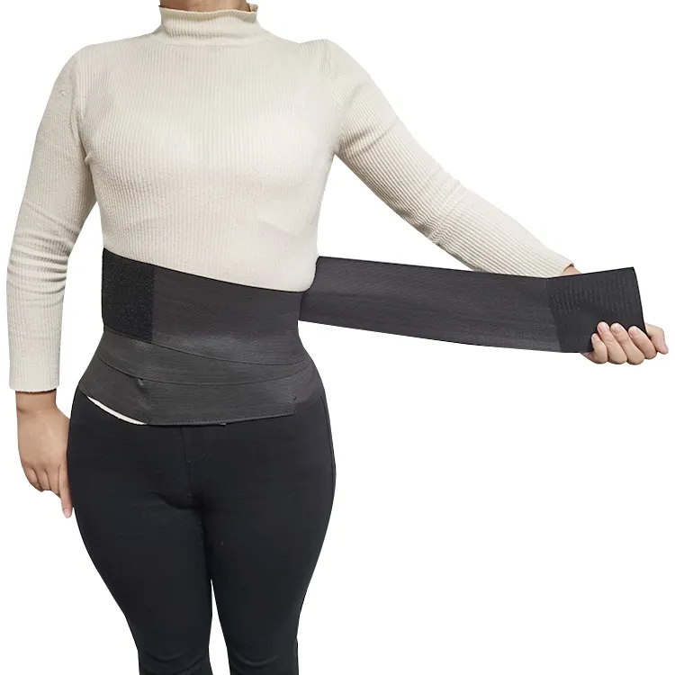 Weight Loss Tummy Sweat Belt Custom Belly Wrap Waist Trainer Magic Tape Slimming Wrap