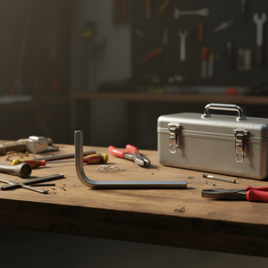 Llave hexagonal Fervi de 4 mm en forma de L para tareas de fijación de precisión - Product Image 3