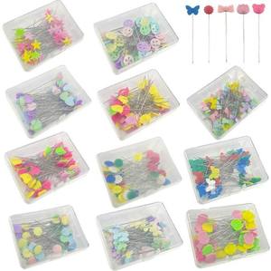 108 aiguilles à tête perlée colorées en acier inoxydable pour <span class=keywords><strong>couture</strong></span> à la main, confection de vêtements et positionnement DIY - Product Image 6