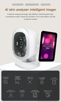 Analyseur de peau IA K33 2026 à 3 caméras, scanner facial complet à 270 degrés avec 8 images spectrales pour le soin du visage et du cuir chevelu