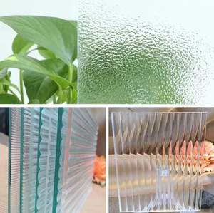 زجاج مزخرف بنقوش بارزة مخصص حسب الطلب للحمامات وغرف النوم وأبواب الفلل وفواصل النوافذ - Product Image 2