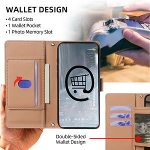 Étui de téléphone portable en cuir PU tendance pour Samsung <span class=keywords><strong>Xcover</strong></span> 7 Pro avec fente pour carte, portefeuille, <span class=keywords><strong>coque</strong></span> de téléphone <span class=keywords><strong>antichoc</strong></span> - Product Image 2