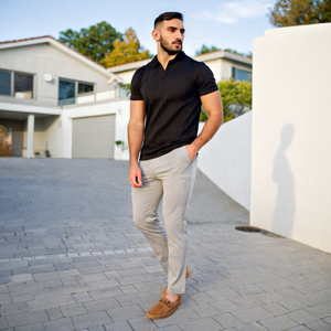 Pantalones <span class=keywords><strong>de</strong></span> traje grises sólidos al por mayor, pantalones <span class=keywords><strong>de</strong></span> algodón twill <span class=keywords><strong>de</strong></span> moda casual <span class=keywords><strong>para</strong></span> <span class=keywords><strong>hombre</strong></span>, corte ajustado, personalizados, BB0327 HHJ - Product Image 3