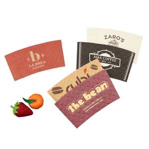 Disposable Paper <b>Cup</b> Holder Coffee <b>Cup</b> Holder Paper Coffee <b>Custom</b> <b>Cup</b> Sleeve - Product Image 2