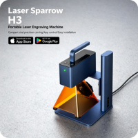 Imprimante laser Sparrow H3 DIY pour le marquage laser sur bois, cuir, plastique, carton, logo, mini machine de gravure laser