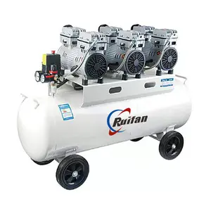 Industrial Piston Air Compressor Machine 220V Mini Mobile Portable Oil Free Silent Air Compressor