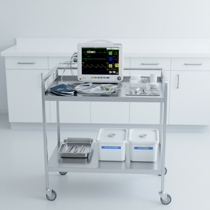 Monitor Tanda Vital Pasien ICU Rumah Sakit Multi Parameter Genggam yang Dapat Dipasang di Dinding, Monitor Pasien Jantung Portabel - Product Image 2