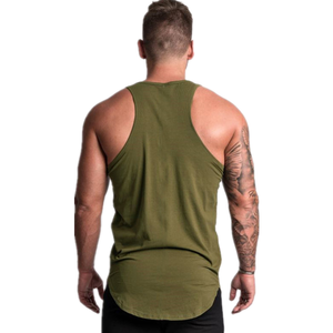 Chaleco de Fitness personalizado para hombre, transpirable, de secado rápido, de Color sólido, informal, musculoso, cómodo, de Color sólido, de secado rápido, largo - Product Image 6