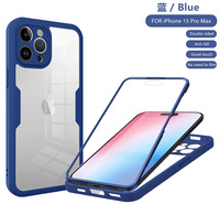 Étui de protection intégrale à 360 degrés pour iPhone 16 15 Pro Max, coque avant et arrière pour iPhone 14 13 12 11 XR, protection d'écran