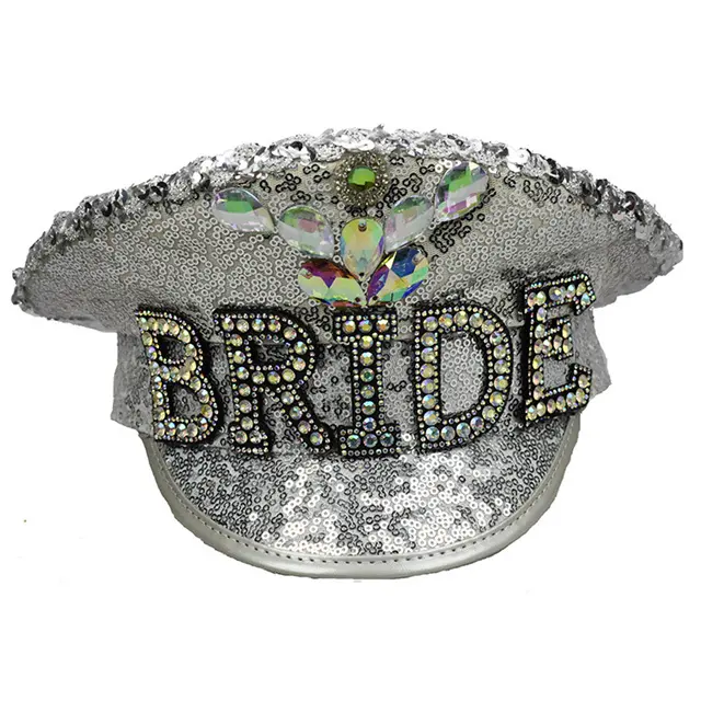 Sombreros de novia para ser, decoraciones de lentejuelas de diamante para despedida de soltera, fiesta, Festival, suministros de ducha nupcial, superventas