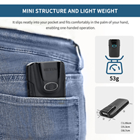 Escáner de Código de Barras 2D Bluetooth KEFAR con Clip Trasero, Lector de Códigos QR Inalámbrico para Teléfono Inteligente y Tableta, Escáner de Código de Barras Portátil de Bolsillo