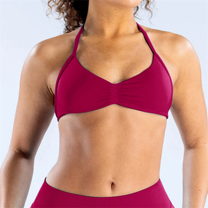 Nouveau soutien-gorge de sport léger et sans coutures, extensible dans les quatre sens, respirant, à col licou, haute élasticité - Product Image 2