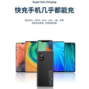 พาวเวอร์แบงค์ 20000 มิลลิแอมป์ชั่วโมง 40 วัตต์ รองรับการชาร์จเร็ว ช่องเสียบ USB Micro USB  5V สีดำและสีขาว K8 พาวเวอร์แบงค์แบบแบ่งปัน - Product Image 5