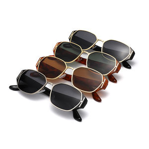 <strong>Korean</strong> Style New Arrive Trendy High Quality Vintage Classic Brown Lenses Shades Custom Logo Square Wholesale Sun <strong>Glasses</strong> - Product Image 6