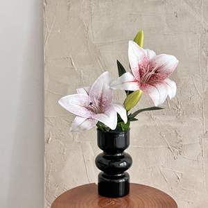 <span class=keywords><strong>Fleur</strong></span> de lys <span class=keywords><strong>artificielle</strong></span> longue durée 2 têtes automne couleur 3D fleurs de soie pour salon Table à manger décor et cadeau de mariage - Product Image 4
