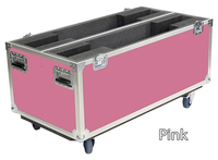 Valise de transport robuste en aluminium réglable, antichoc, pour téléviseurs plasma LCD, transport sécurisé, OEM/ODM, noire, garantie 3 ans