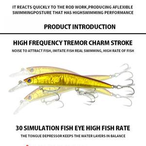 Leurre de pêche robuste SNEDA 110 mm 37 g, appât dur coulant pour lancer loin et les gros prédateurs (modèle 9151) - Product Image 3