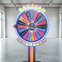 Roue de tirage au sort personnalisée multi-scénarios, Roue de la fortune, flexible pour la promotion commerciale mondiale