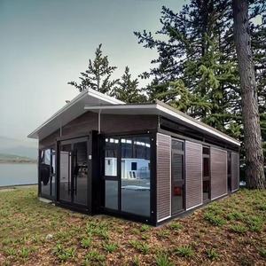 Casa Container Prefabbricata Completamente Arredata Impermeabile 20ft Pieghevole Espandibile per Uso Mobile Villa Hotel Ufficio - Product Image 1