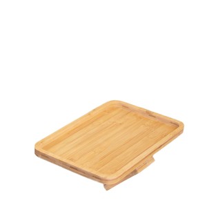 Bamboo <b>Folding</b> Tray Square Tea Tray Armrest <b>Table</b> Space Saving Cheese Plate Living Room Use - Product Image 1