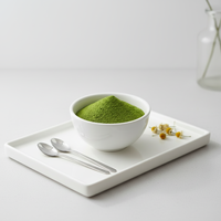 Poudre de thé vert Matcha pur de qualité A5 personnalisable OEM en vrac pour la vente en gros, idéale pour les lattes, la pâtisserie et les desserts