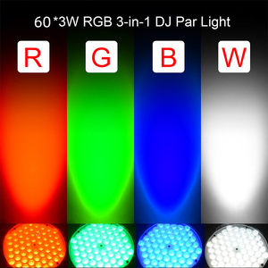 Big Dipper LPC007 <span class=keywords><strong>Plus</strong></span> RGB 60*3W RGB 3 in 1 Luce LED per Feste con Controllo DMX e Sonoro - Product Image 2