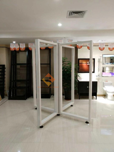 Custom Modern Style Eco-Friendly Wooden <strong>Door</strong> Display <strong>Stand</strong> with Iron Bracket for Aluminum Alloy <strong>Door</strong> Showroom Display - Product Image 2