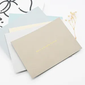 Venta al por mayor de sobres de carta de color de tamaño de logotipo personalizado sobre de papel de alta calidad de diseño personalizado