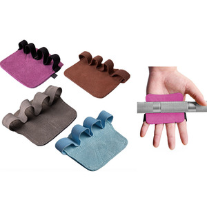 Gants d'entraînement d'haltérophilie en <span class=keywords><strong>cuir</strong></span> pour femmes hommes Fitness Sports Gymnastique Barre horizontale Protection de la paume - Product Image 1