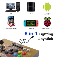 Bâton de combat d'arcade de jeu vidéo en plein air pour maison, Compatible avec NEOGEO, Mini PC PS classique Nintendo Switch, PS3, Android, Raspberry Pi