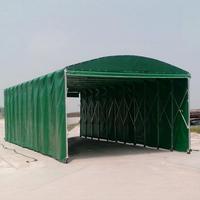 Grande Tente Pliante Rétractable avec Auvent, Abri Mobile Portable et Durable pour Événements, Haute Résistance au Feu pour Utilisation Extérieure, Tente Coulissante
